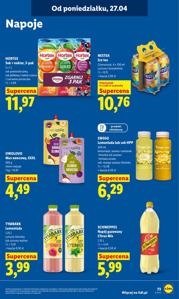 Lidl gazetka promocyjna 27.04-28.04.2026 — strona 73 z 97