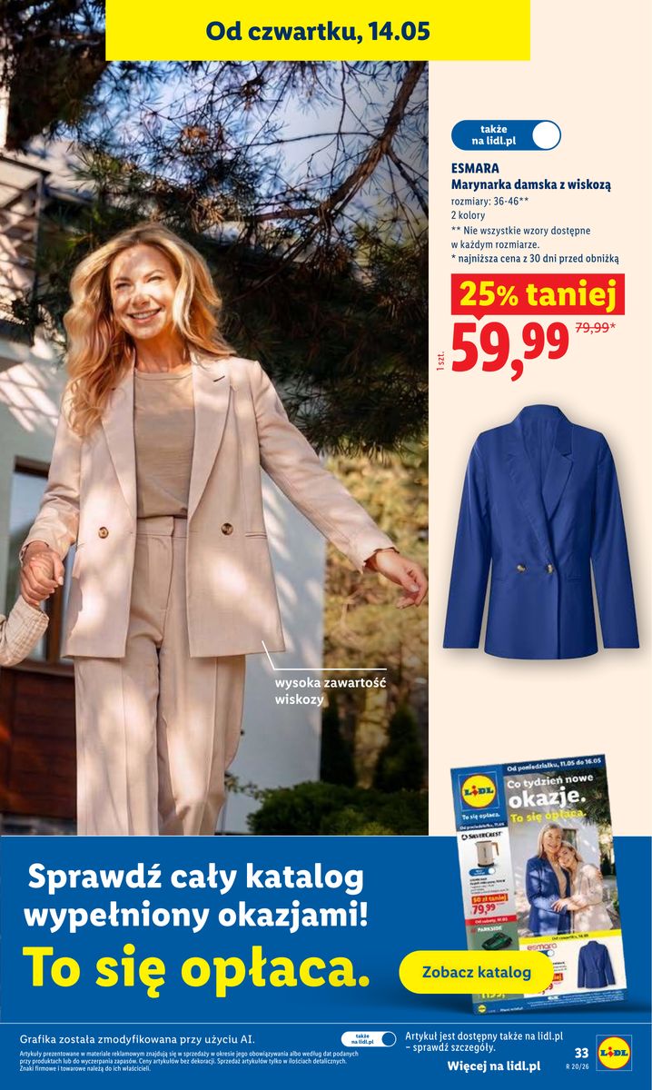 Lidl gazetka promocyjna 14.05-16.05.2026 — strona 33 z 84