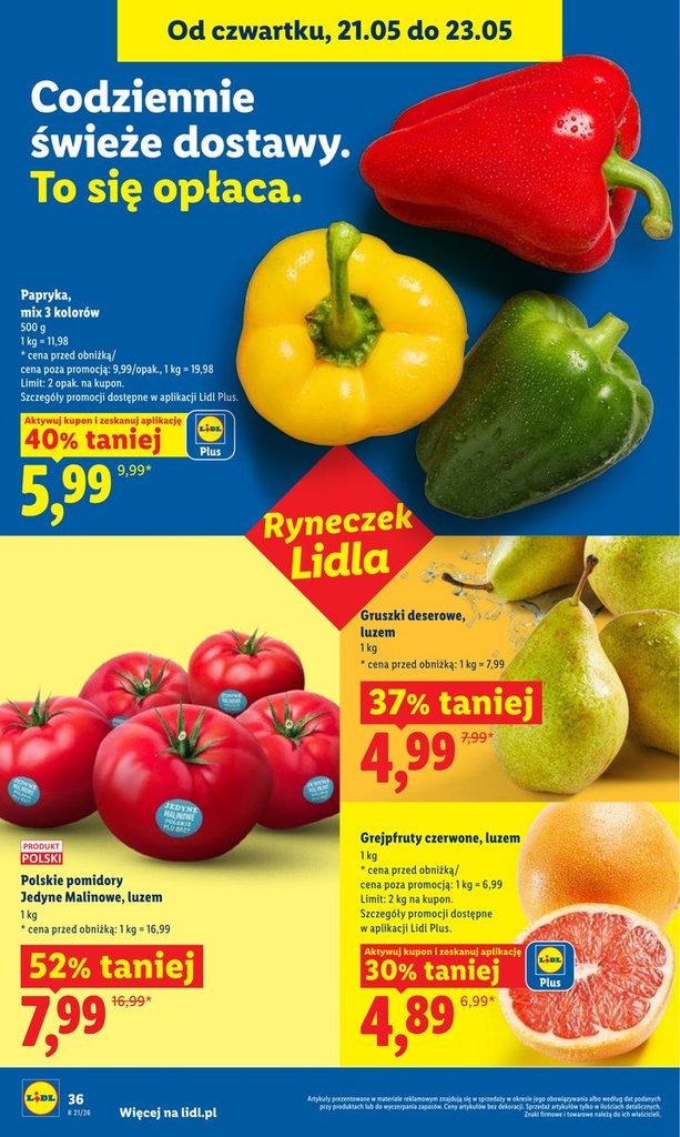 Lidl gazetka promocyjna 21.05-23.05.2026 — strona 36 z 81