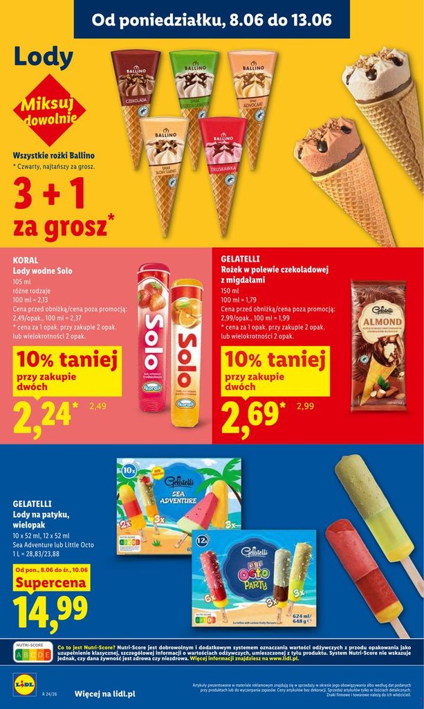 lody wodne solo