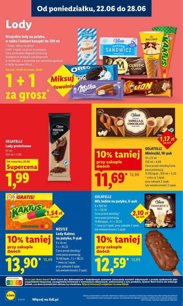 lody proteinowe