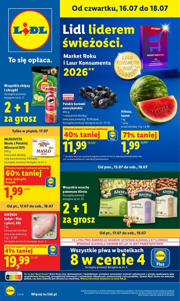 Lidl gazetka promocyjna 16.07-18.07.2026 — strona 1 z 92
