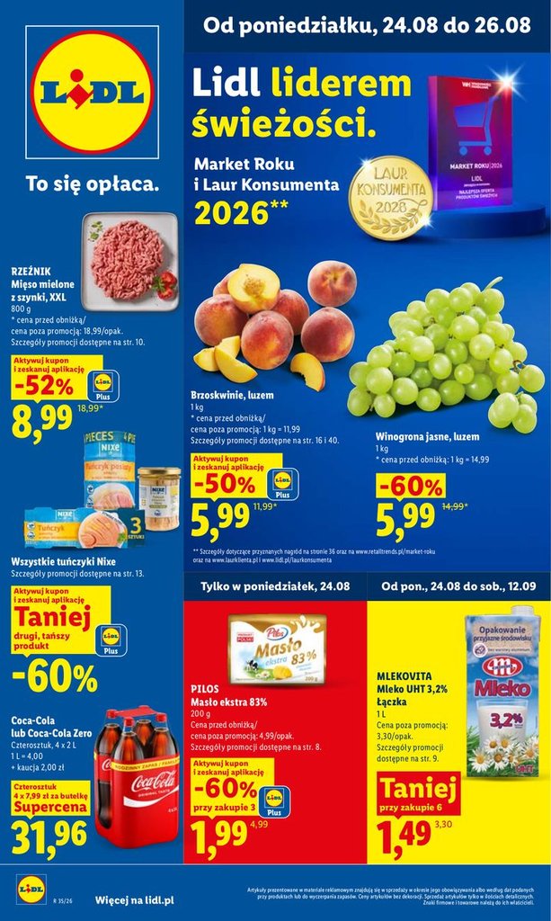 Lidl gazetka promocyjna 24.08-26.08.2026 — strona 1 z 100