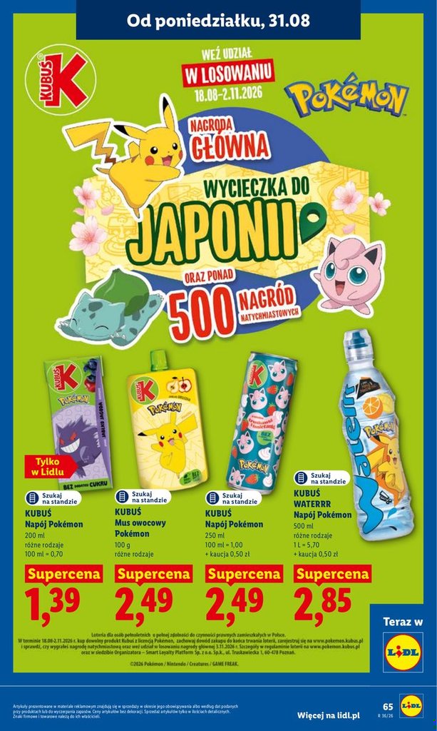 Lidl gazetka promocyjna 31.08-02.09.2026 — strona 65 z 88