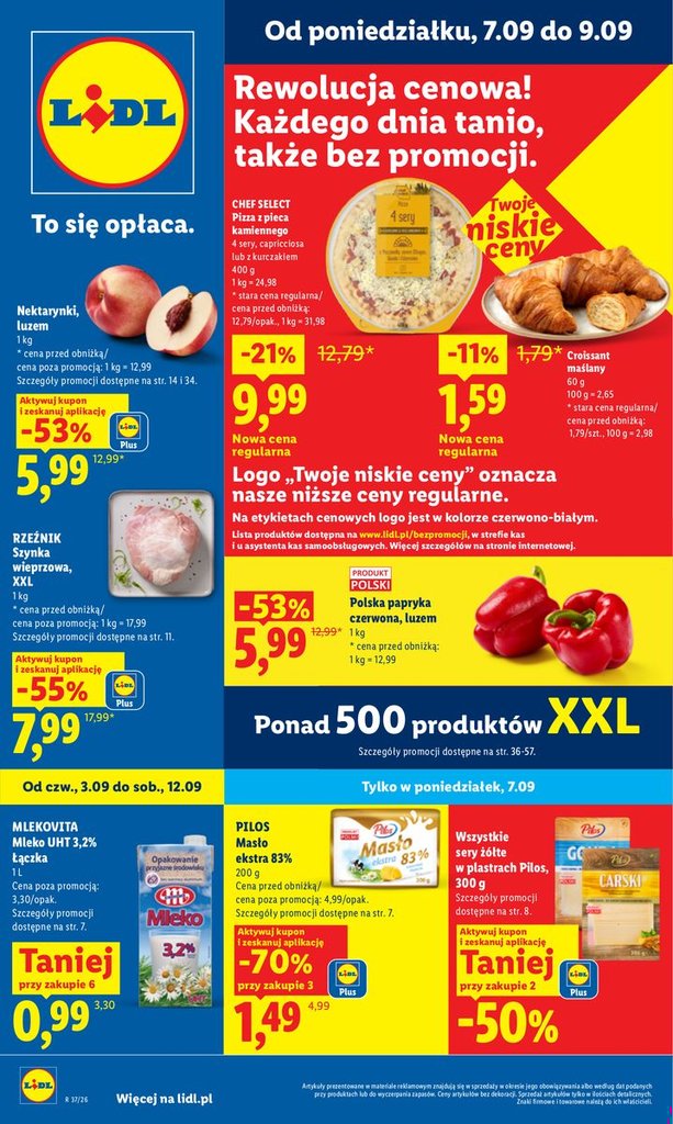 Lidl — pon. kw37 (7-12.09, sekcje 3-dniowe do 9.09) — okładka