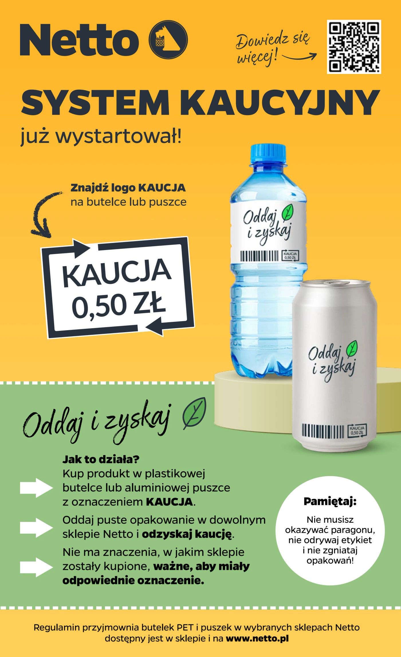 kaucja na butelki i puszki