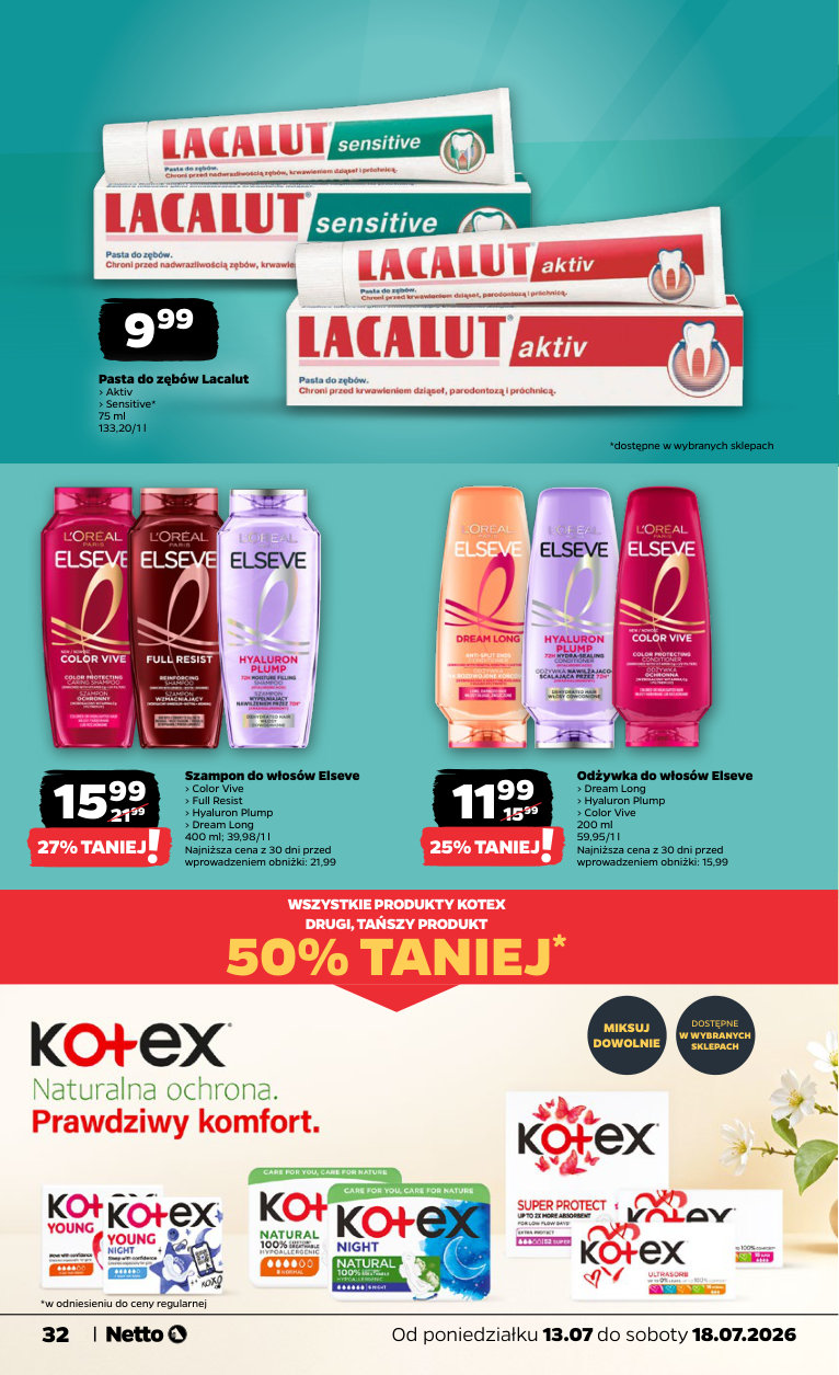 Netto gazetka promocyjna 13.07-18.07.2026 — strona 32 z 34