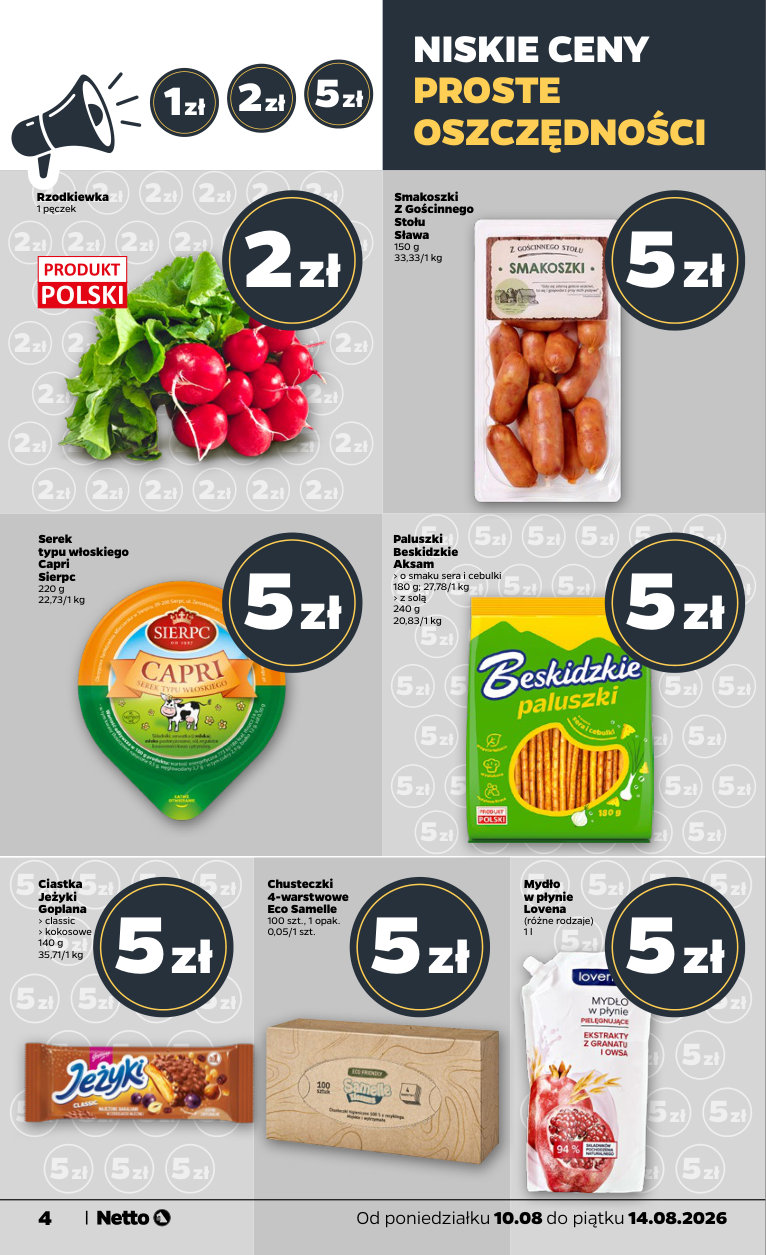Netto gazetka promocyjna 10.08-14.08.2026 — strona 4 z 38