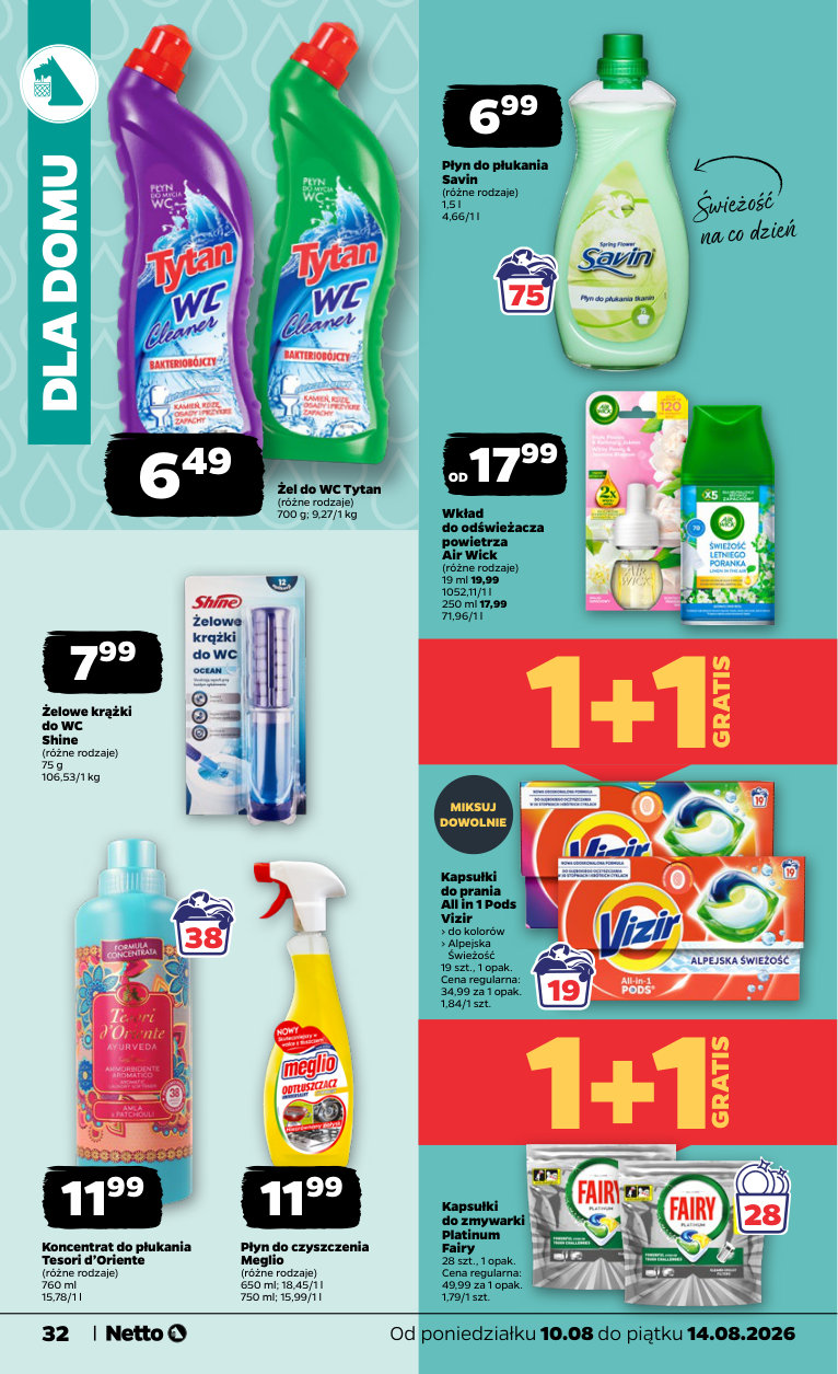 Netto gazetka promocyjna 10.08-14.08.2026 — strona 32 z 38