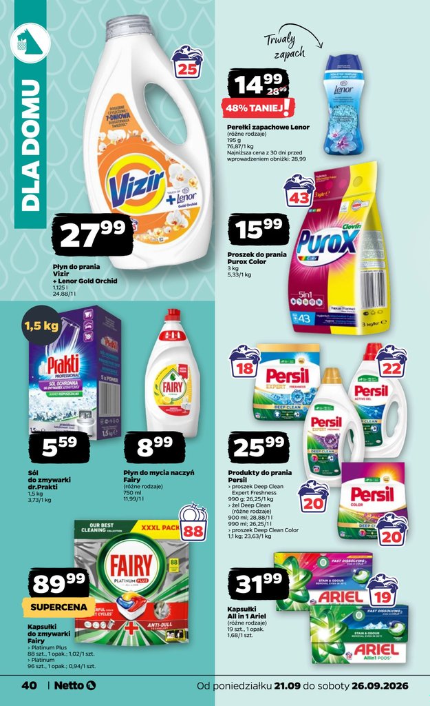 Netto gazetka promocyjna 21.09-26.09.2026 — strona 40 z 44
