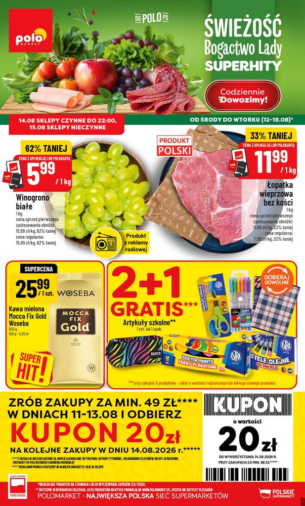 POLOmarket gazetka promocyjna 12.08-18.08.2026 — strona 1 z 68
