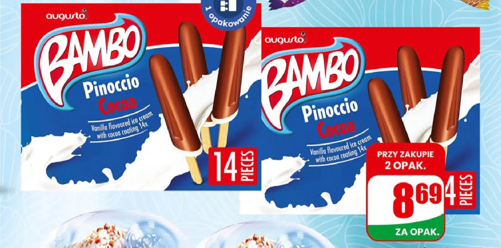lody multipack Pinoccio cocoa