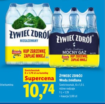 woda źródlana niegazowana