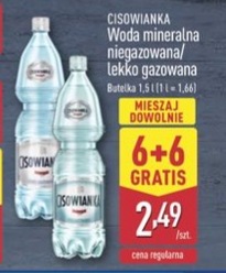 woda mineralna niegazowana lekko gazowana