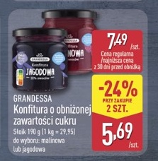 konfitura o obniżonej zawartości cukru