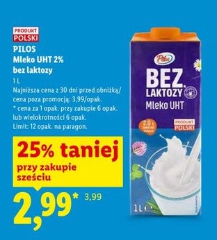 mleko UHT 1,5% bez laktozy