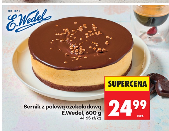 sernik z polewą czekoladową