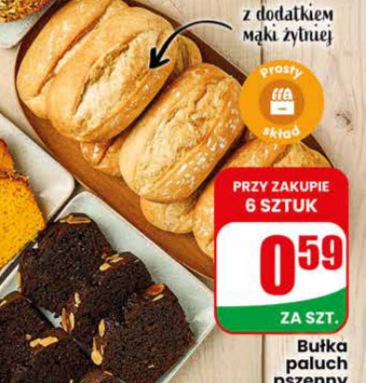 bułka paluch pszenny śniadaniowy