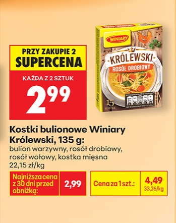 kostki bulionowe królewski rosół drobiowy