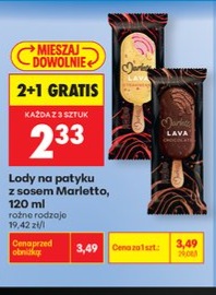 lody na patyku z sosem