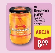 brzoskwinie plastry