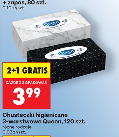 chusteczki higieniczne 3-warstwowe
