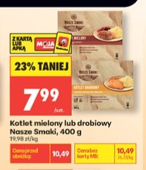 kotlet mielony lub drobiowy