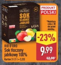 sok tłoczony jabłkowy 100%