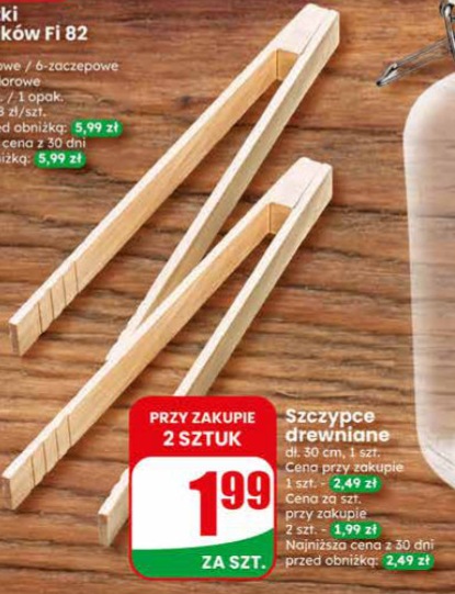 szczypce drewniane