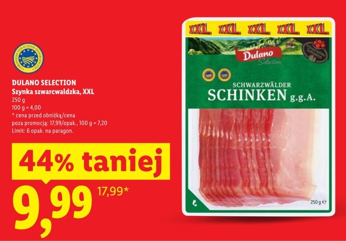 szynka szwarcwaldzka, XXL
