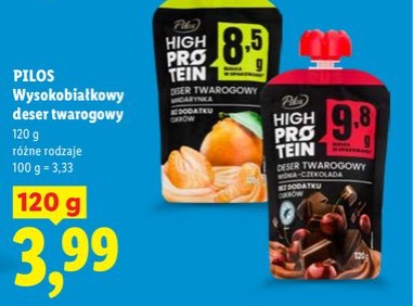 wysokobiałkowy deser twarogowy