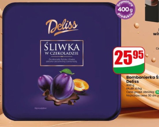bombonierka śliwka w czekoladzie