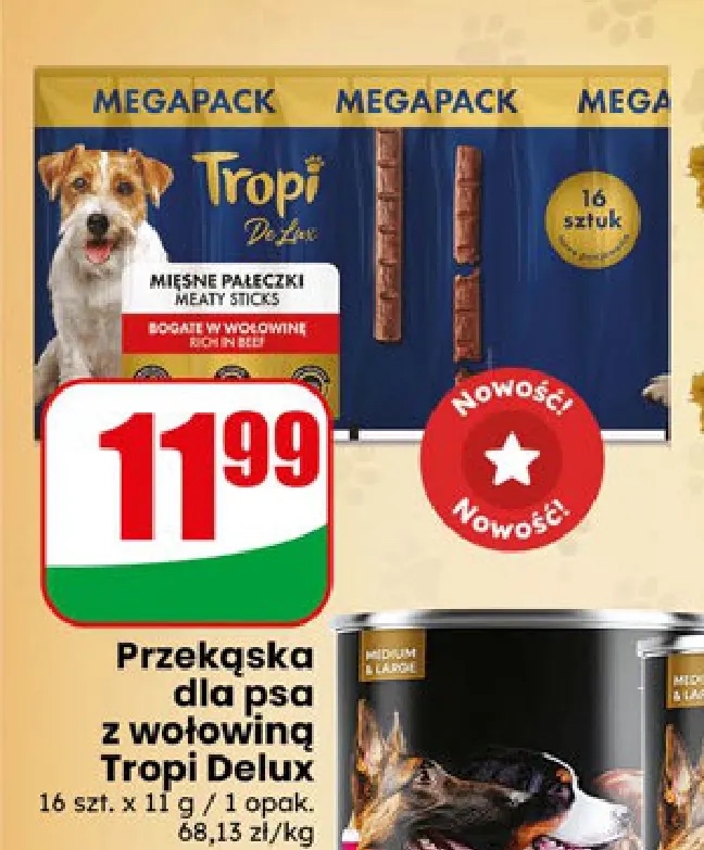 przekąska dla psa z wołowiną