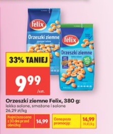 orzeszki ziemne lekko solone, smażone i solone