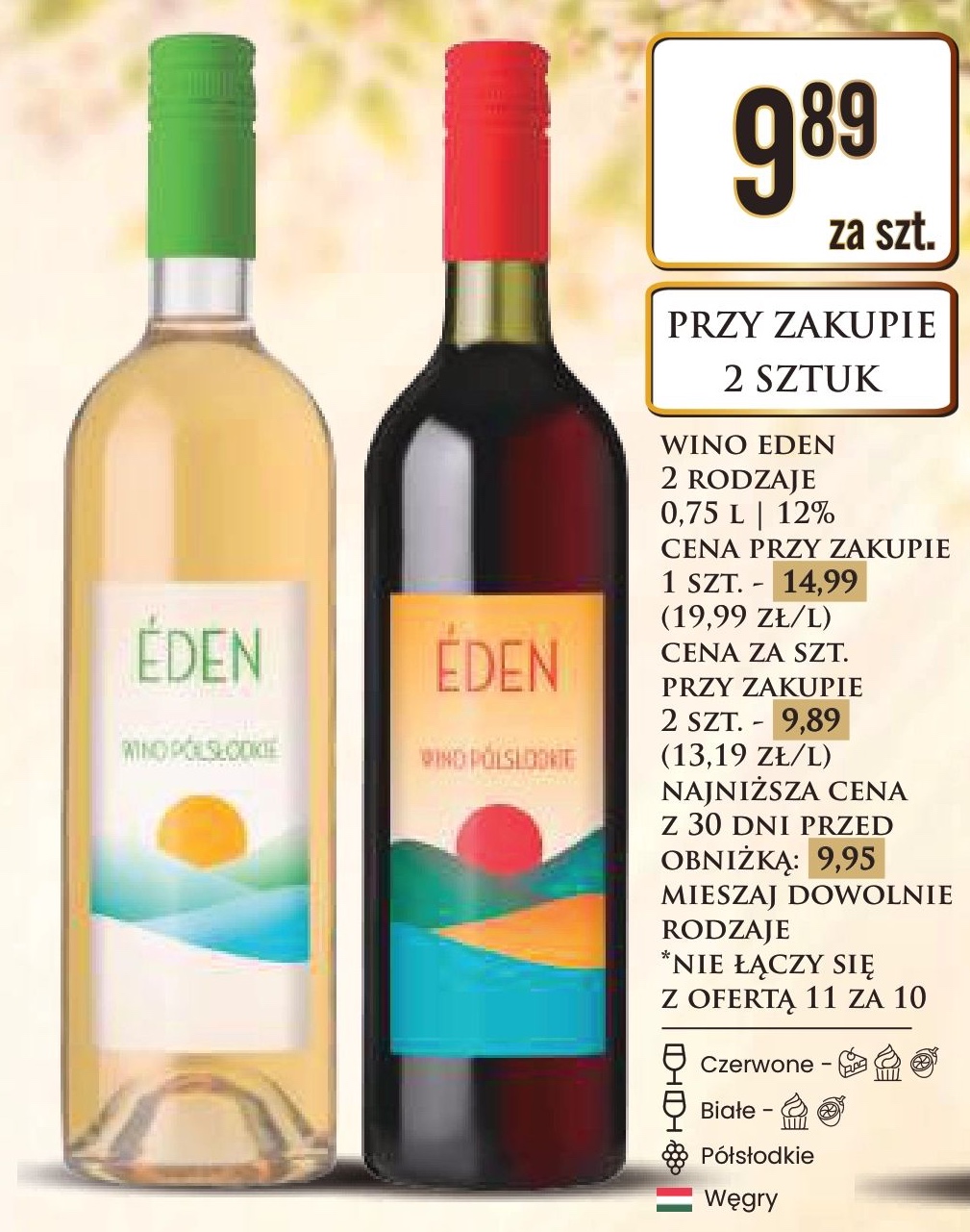 wino półsłodkie różne rodzaje