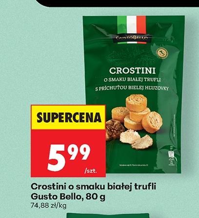 crostini o smaku białej trufli
