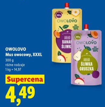 mus owocowy różne rodzaje