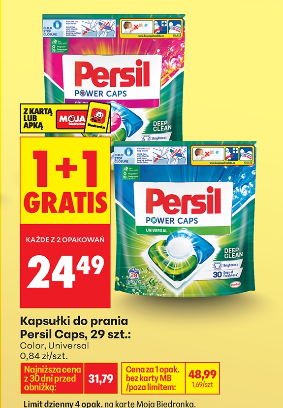 kapsułki do prania color, universal