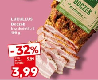 boczek bez dodatku E