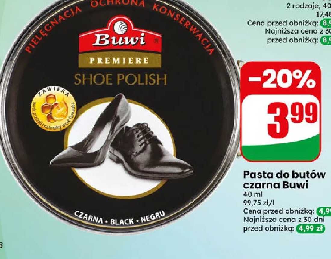 pasta do butów czarna