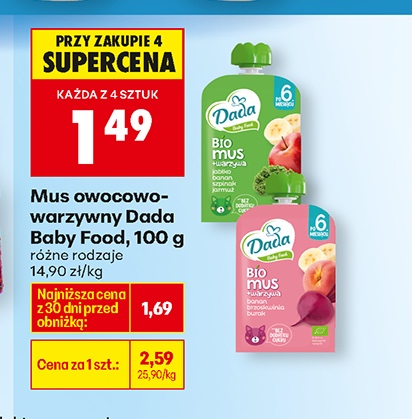 mus owocowo-warzywny różne rodzaje