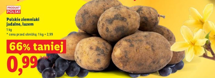 ziemniaki jadalne myte luzem