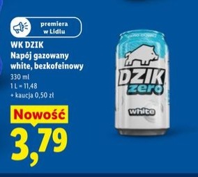 napój gazowany white bezkofeinowy