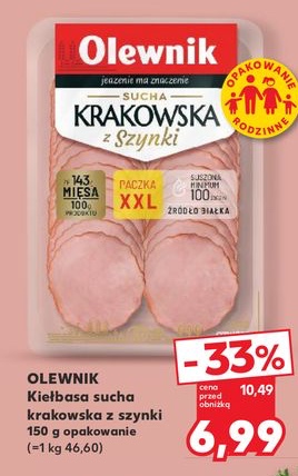 kiełbasa sucha krakowska z szynki