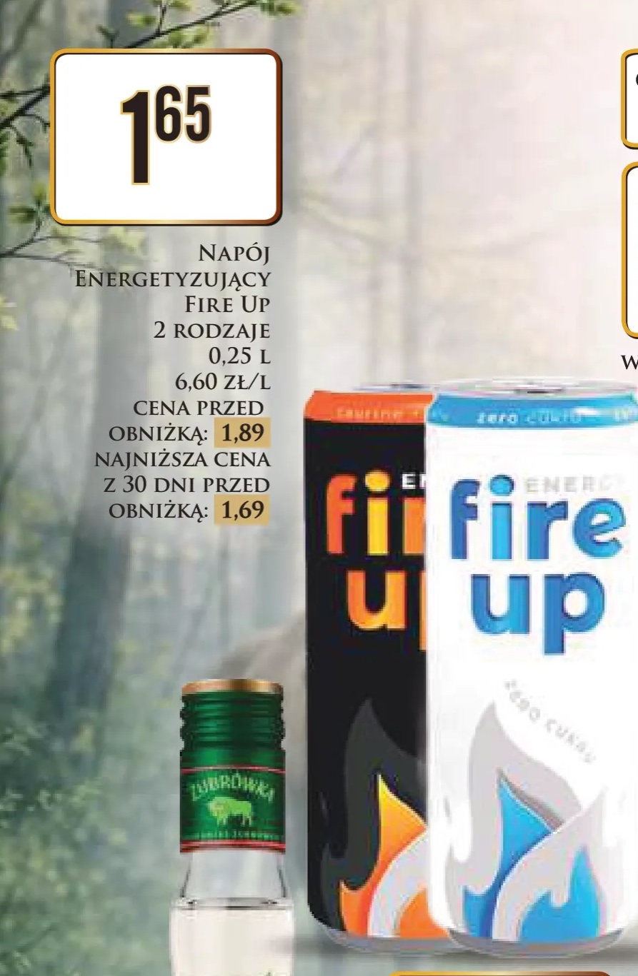 napój energetyzujący fire up
