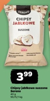 chipsy jabłkowe suszone