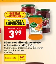 dżem truskawkowy o obniżonej zawartości cukru