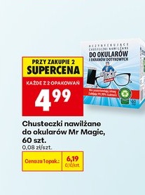 chusteczki nawilżane do okularów