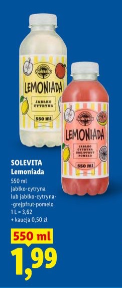 lemoniada jabłko-cytryna lub jabłko-cytryna-grejpfrut-pomelo