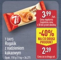 rogalik z nadzieniem kakaowym